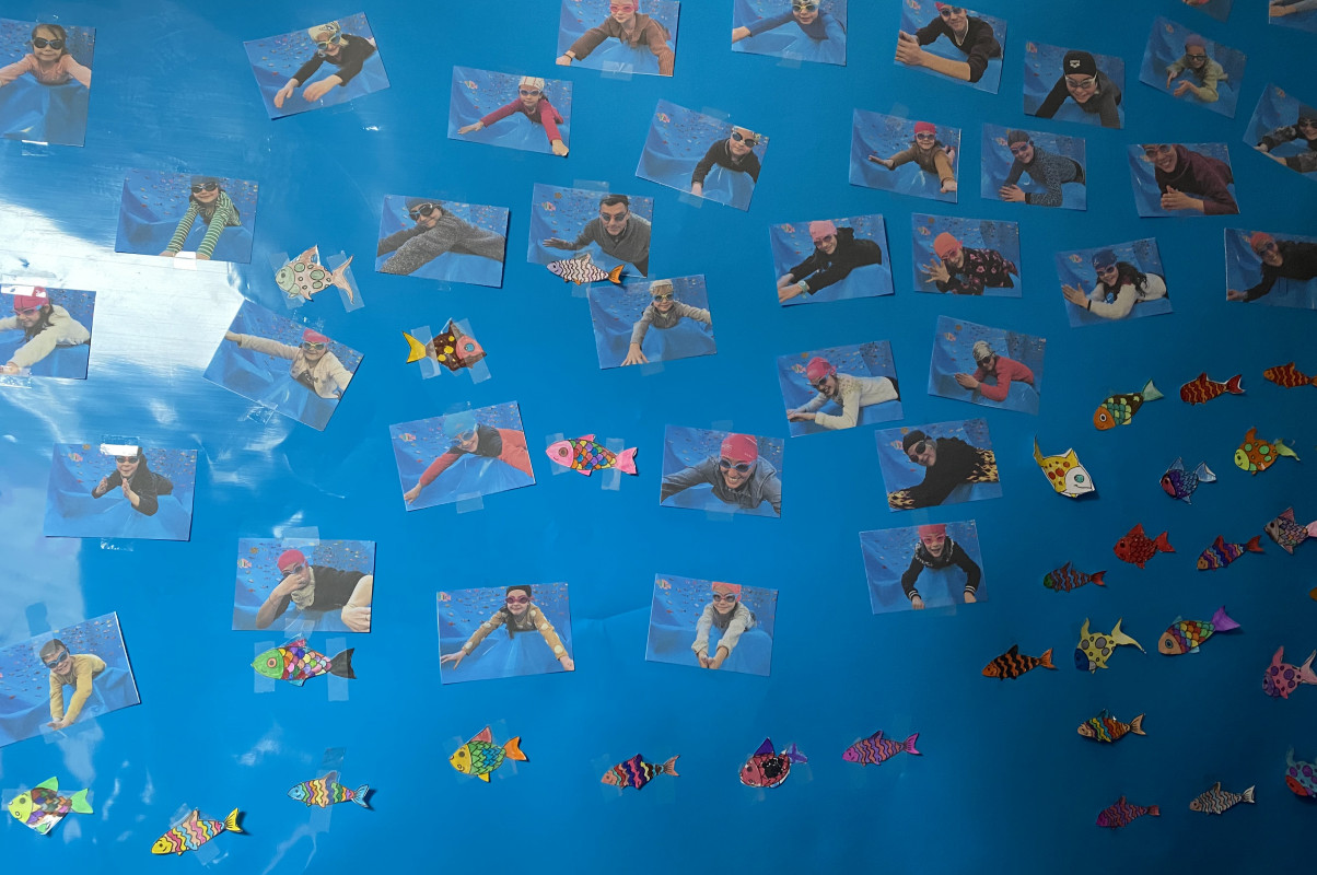 Piscine d'avril.... ou poisson d'avril à l'école
